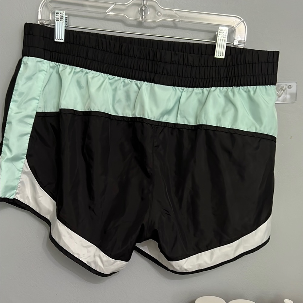 P.E Nation Black and White Athletic Shorts Lightweight Design - Picture 3 of 6